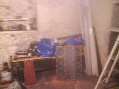 Some of the materials for the turbine and heating projects.